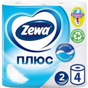 Бумага туалетная двухслойная Zewa Plus