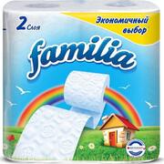 Бумага туалетная двухслойная "FAMILIA" (4 рулона)