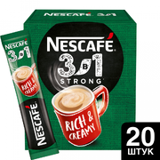 Кофейный напиток NESCAFE 3в1 Крепкий растворимый ( 20шт/уп )
